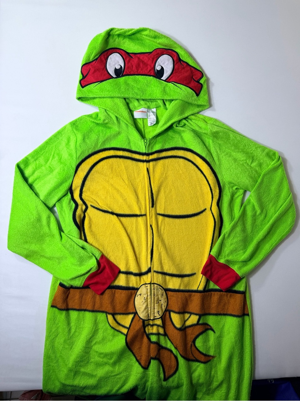 Teenage Mutant Ninja Turtles Costume Adult Pajama 1 Pc Suit Halloween XL Raphael